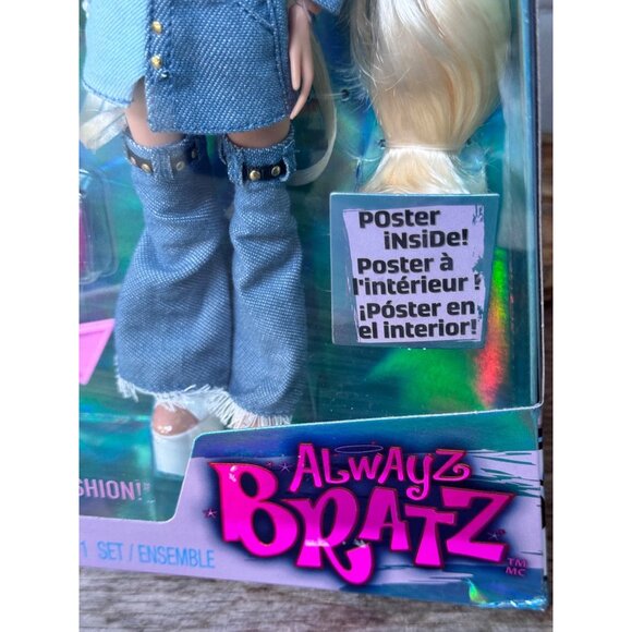 Bratz Always Cloe Doll NIB Sealed Denim Outfit & Accessories - Picture 2 of 7